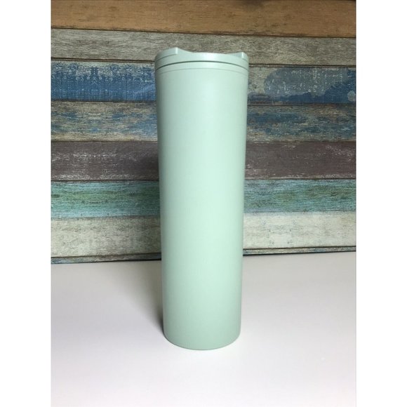 Starbucks 2020 Recycled Eco-friendly Matte Mint Green 16oz Hot Tumbler Used  - Picture 5 of 11